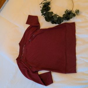 nursing/maternity 3/4 sleeve sweatshirt